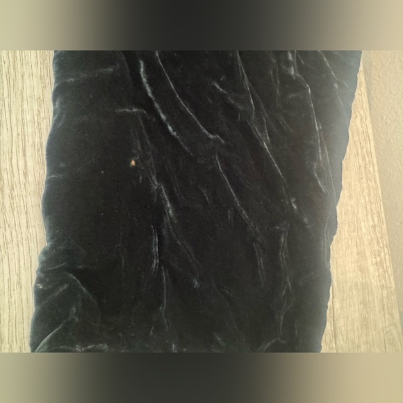 Eileen Fisher Crushed Velvet Pull On Pants High Rise Dressy Festive Small *READ - Picture 4 of 11